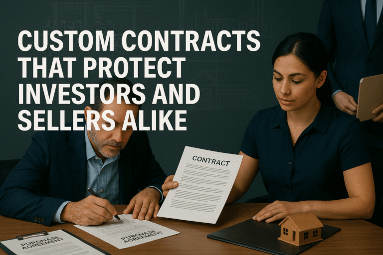 📜 Custom Contracts That Protect Investors and Sellers Alike
