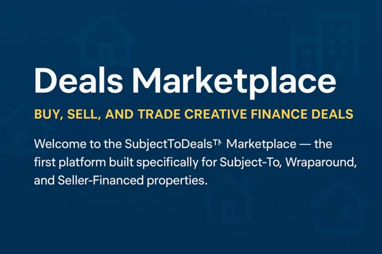 🏆 Get Listed on SubjectToDeals™