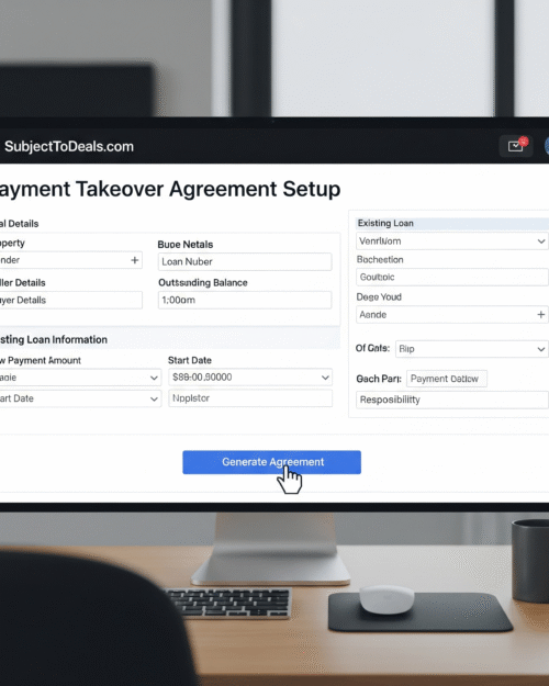 Payment Takeover Agreement Setup
